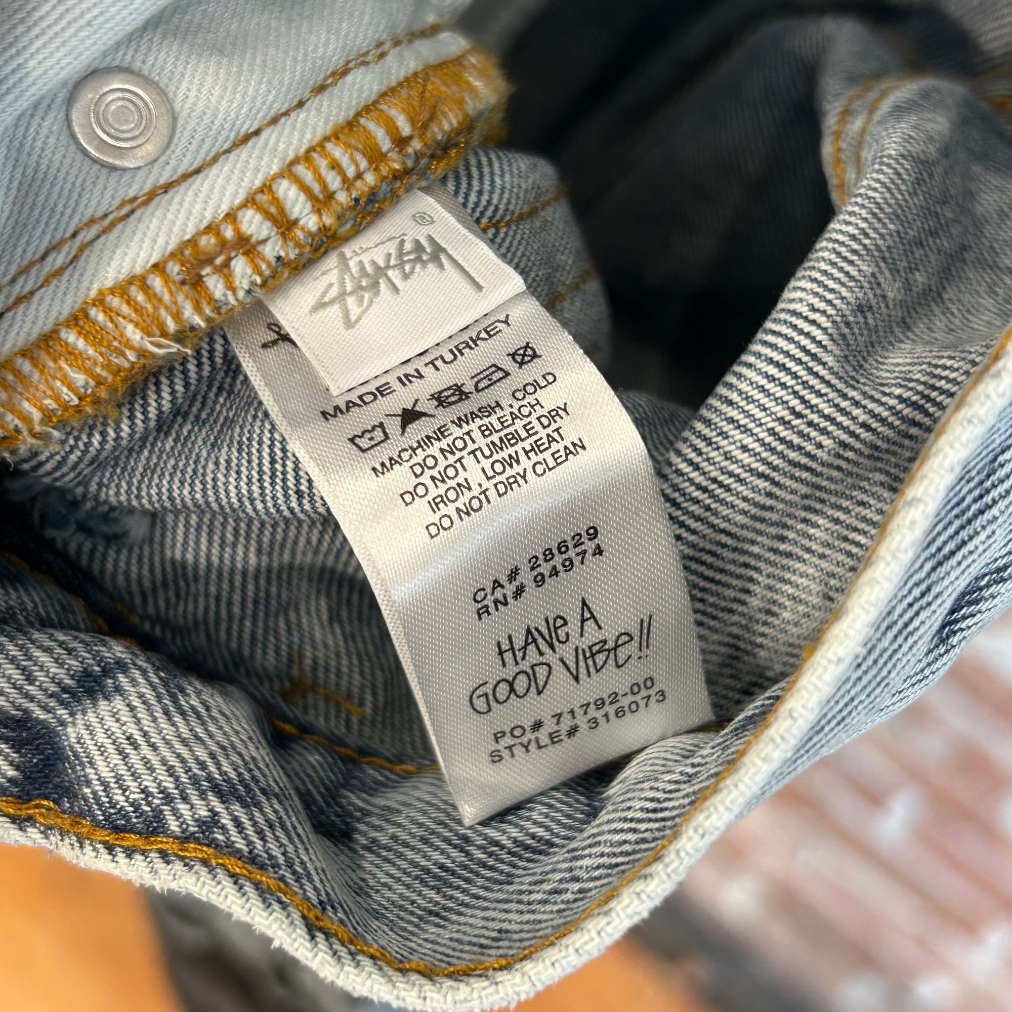 STUSSY X DRIES VAN NOTEN STENCIL DENIM ‘BLUE’