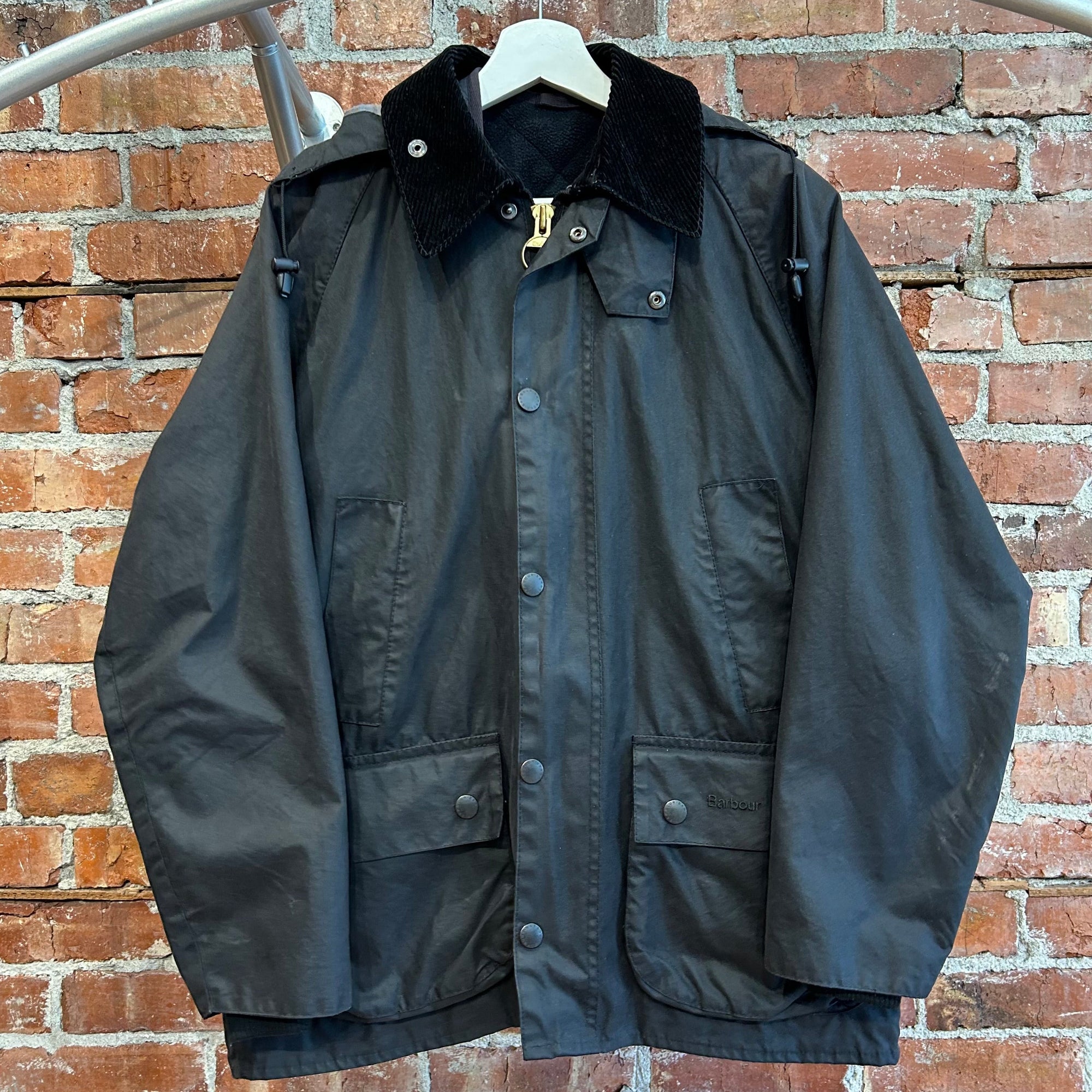 BARBOUR WAXED BEDALE JACKET ‘BLACK’