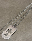 CHROME HEARTS CROSS CUT-OUT DOG TAG NECKLACE ‘SILVER’
