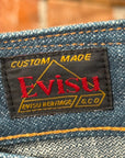 EVISU LOT 2008 THIN GULL STRAIGHT FIT DENIM ‘WASHED INDIGO/IVORY’