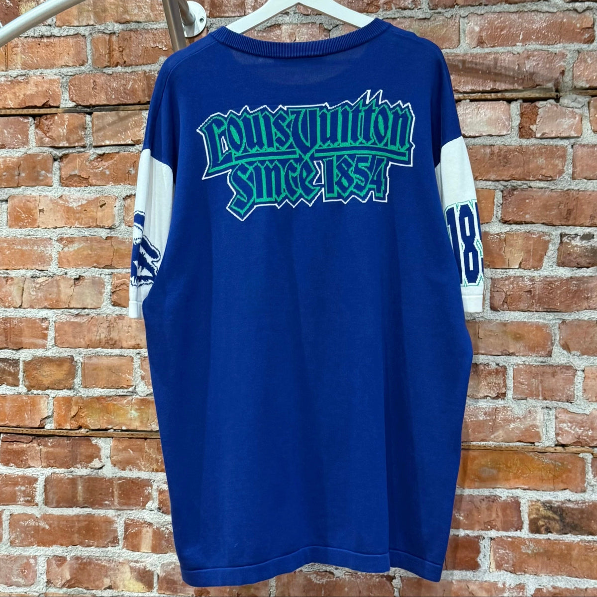 LOUIS VUITTON SS23 INTARSIA CREWNECK KNIT TEE ‘BLUE’