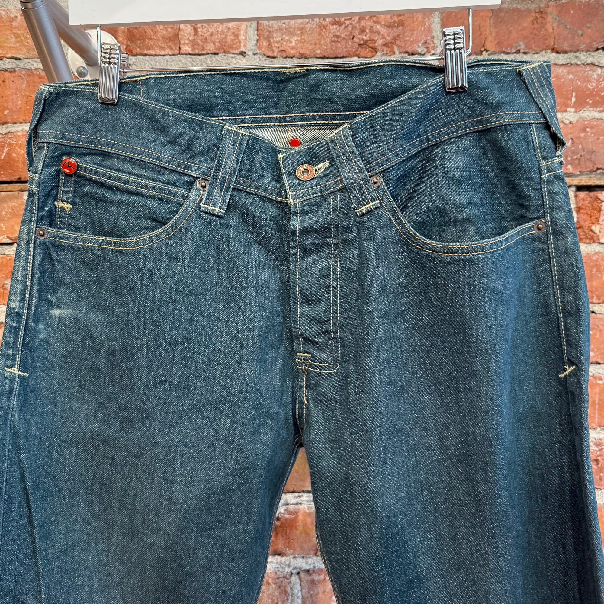 EVISU X PUMA STRAIGHT LEG DENIM 'DIRTY BLUE/WHITE'
