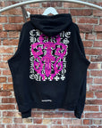 CHROME HEARTS EYE CHART DAGGER VINE HOODIE ‘BLACK’
