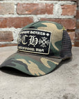 CHROME HEARTS VINTAGE TRUCKER HAT ‘CAMO’