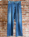 BALENCIAGA SS20 TROMPE L'OEIL DENIM PRINT SWEATPANTS ‘BLUE’