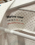 MARTINE ROSE OVERSIZED FOOTBALL TOP JERSEY ‘WHITE’