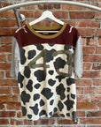 KAPITAL COW JERSEY TEE ‘COWPRINT’