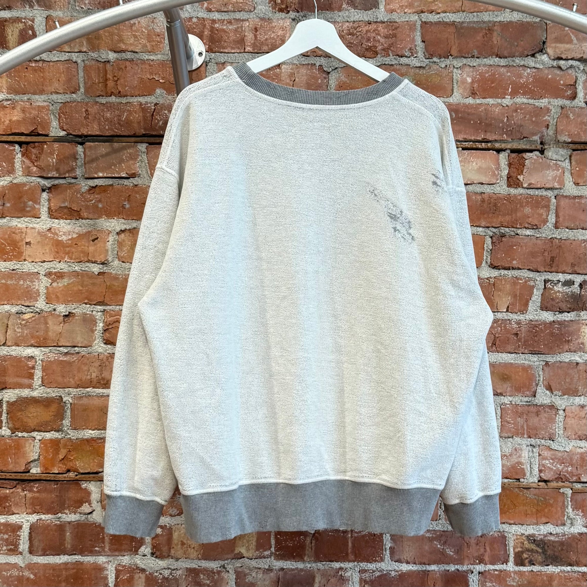 MAISON MARGIELA MM6 INSIDE OUT REVERSIBLE CREWNECK ‘GREY’