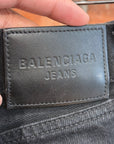 BALENCIAGA SS22 STRAIGHT LEG DISTRESSED DENIM ‘BLACK’