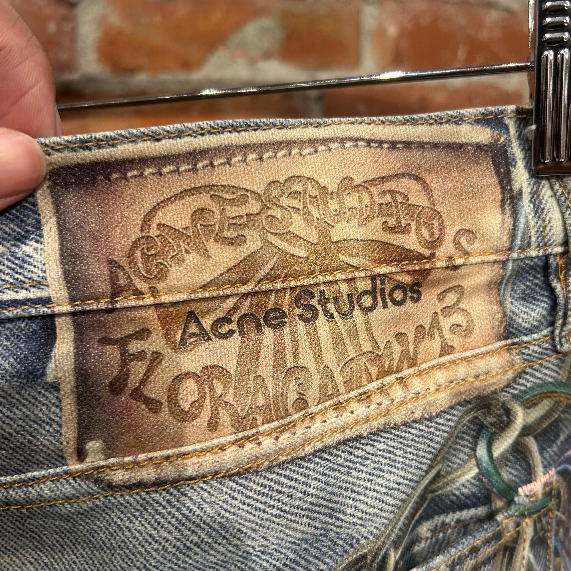 ACNE STUDIOS 1981 TROMPE LOOSE FIT CHAIN DENIM ‘BLUE’
