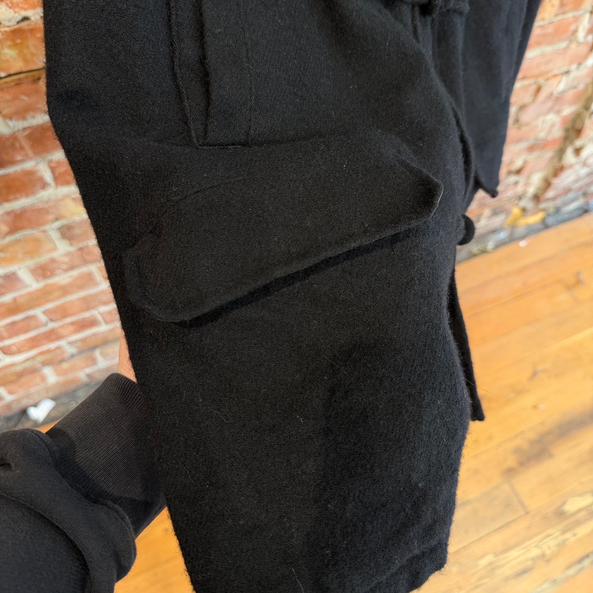 UNDERCOVER FW23 FELTED WOOL MANDARIN JACKET ‘BLACK’