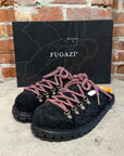 FUGAZI TIBET SUEDE MULES ‘BLACK’