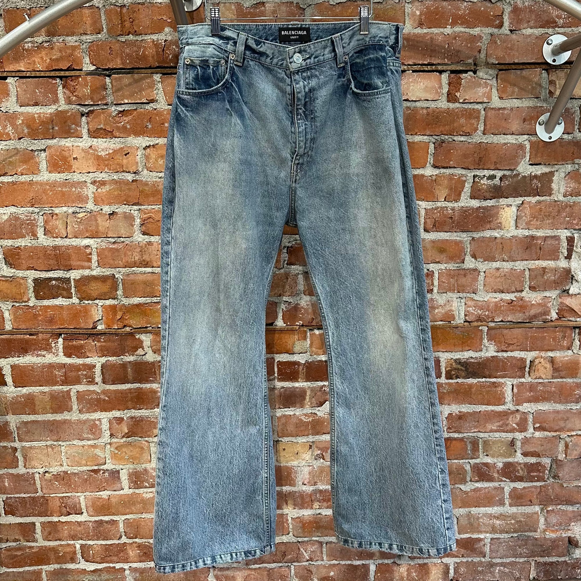 BALENCIAGA FW22 LOST TAPES BAGGY FLARED DENIM ‘BLUE’
