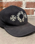 CHROME HEARTS HORSESHOE DENIM HAT ‘BLACK’