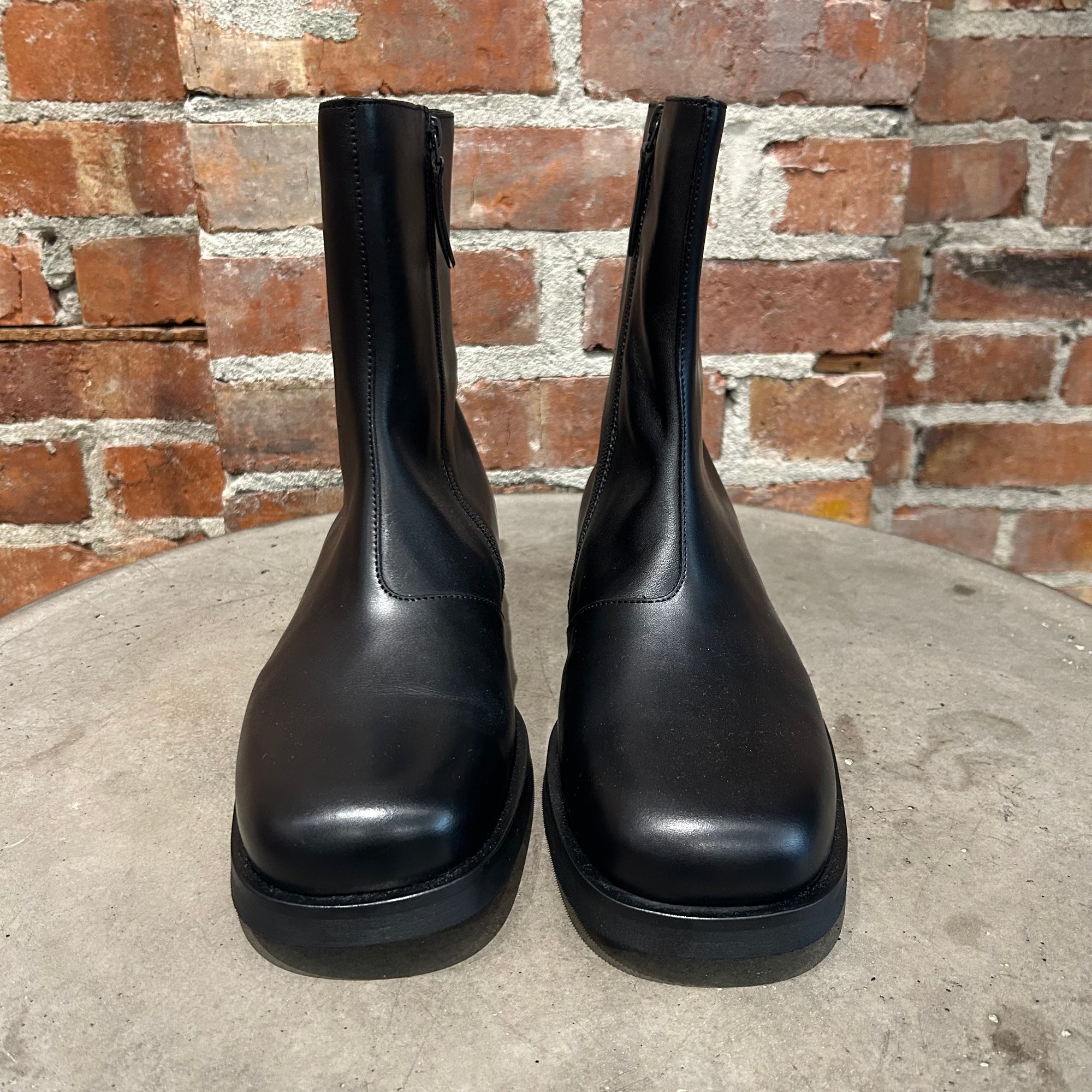 OUR LEGACY CAMION LEATHER BOOTS ‘BLACK’