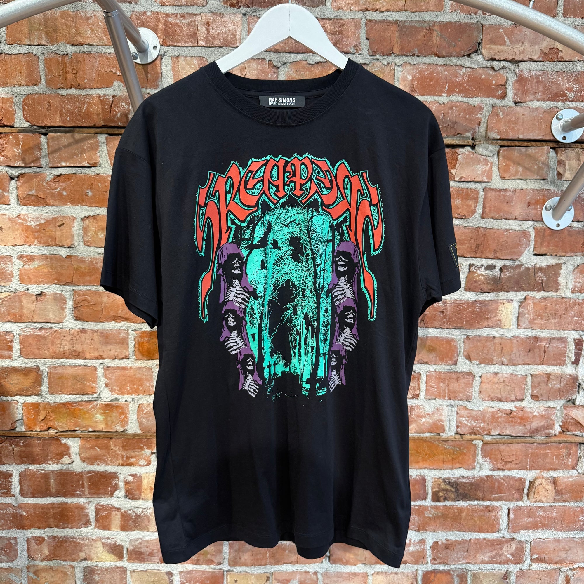 RAF SIMONS SS22 SREAPERS ROCKER TEE ‘BLACK’