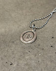 CHROME HEARTS ANGEL OVAL MEDALLION NECKLACE ‘SILVER’