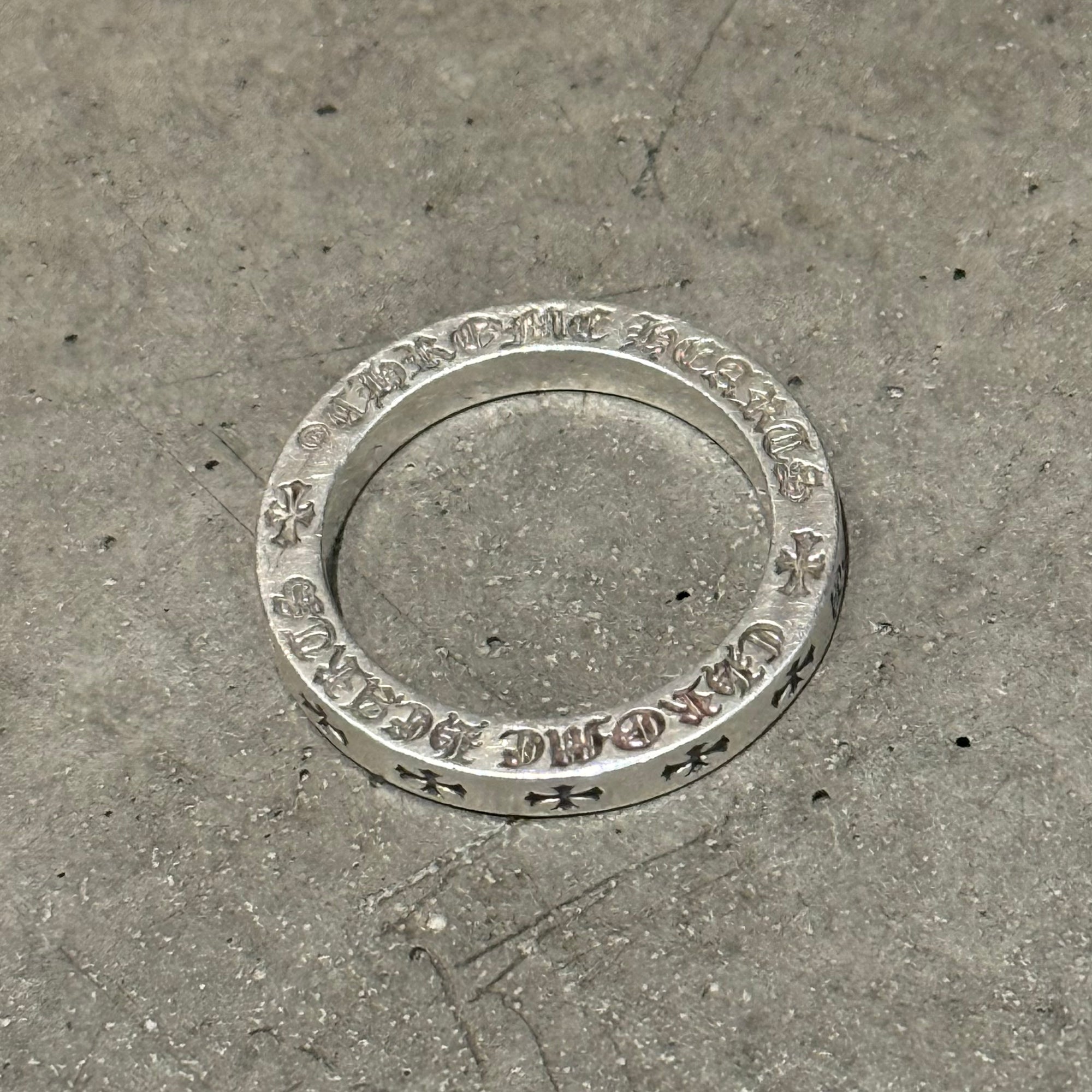 CHROME HEARTS 3MM LAS VEGAS F*CK YOU 3MM SPACER RING ‘SILVER’