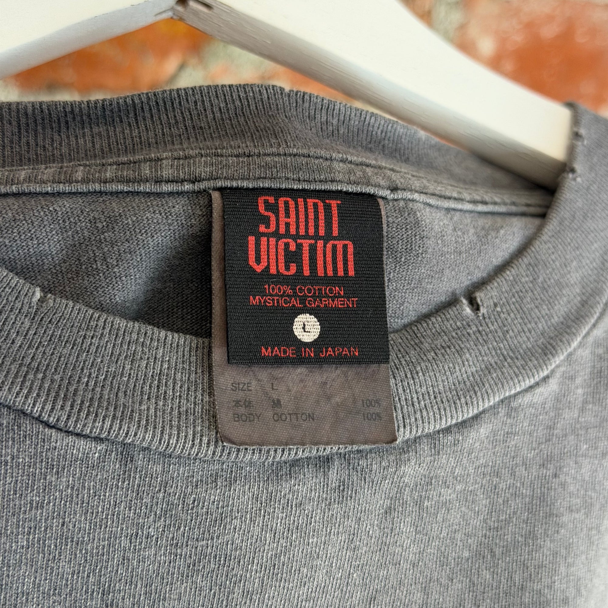 SAINT MICHAEL EVANGELION TEE ‘VINTAGE BLACK'
