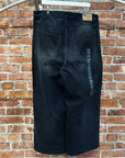BALENCIAGA SS23 BAGGY SIZE STICKER DENIM ‘BLACK’
