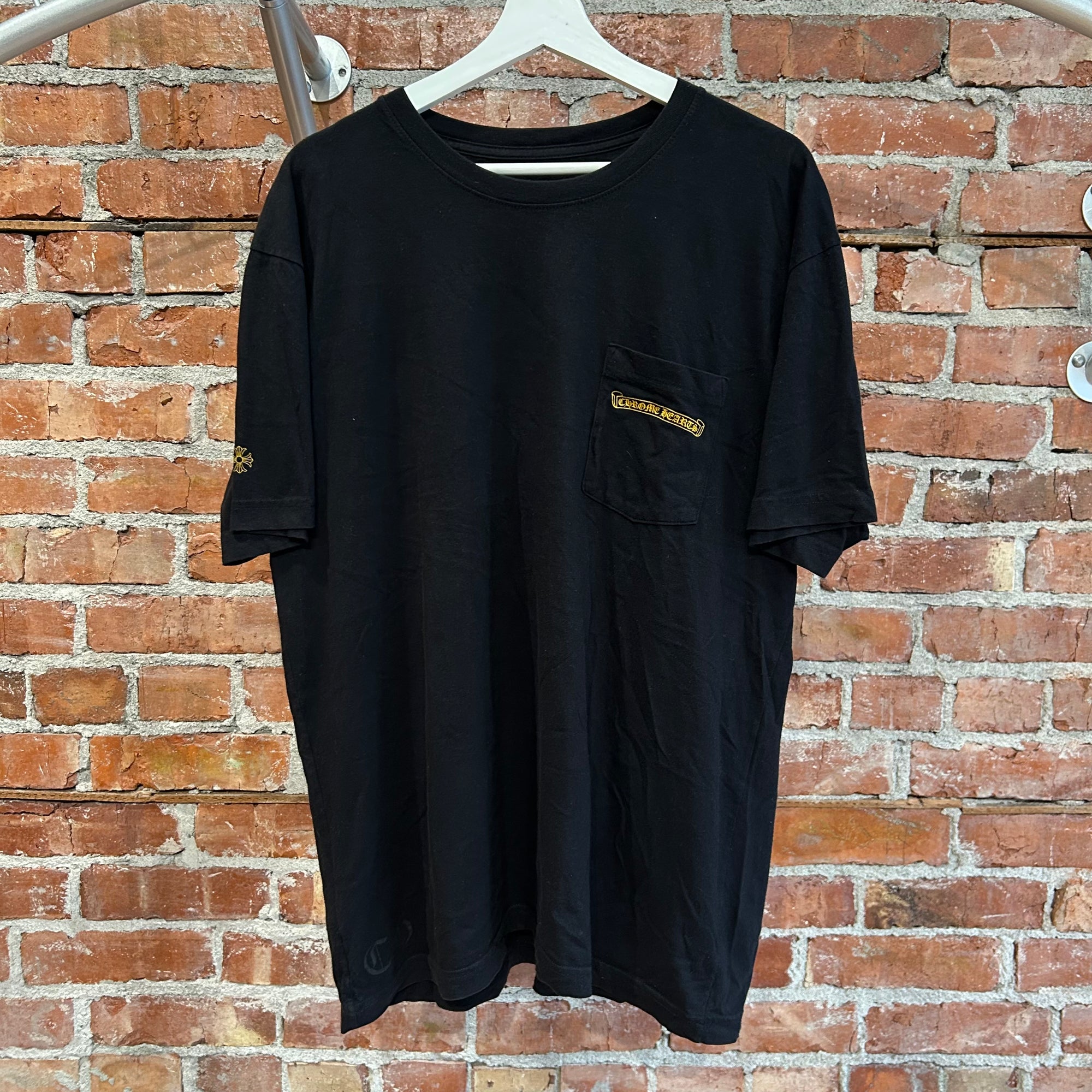 CHROME HEARTS SMOKED PLUS CROSS TEE ‘BLACK’