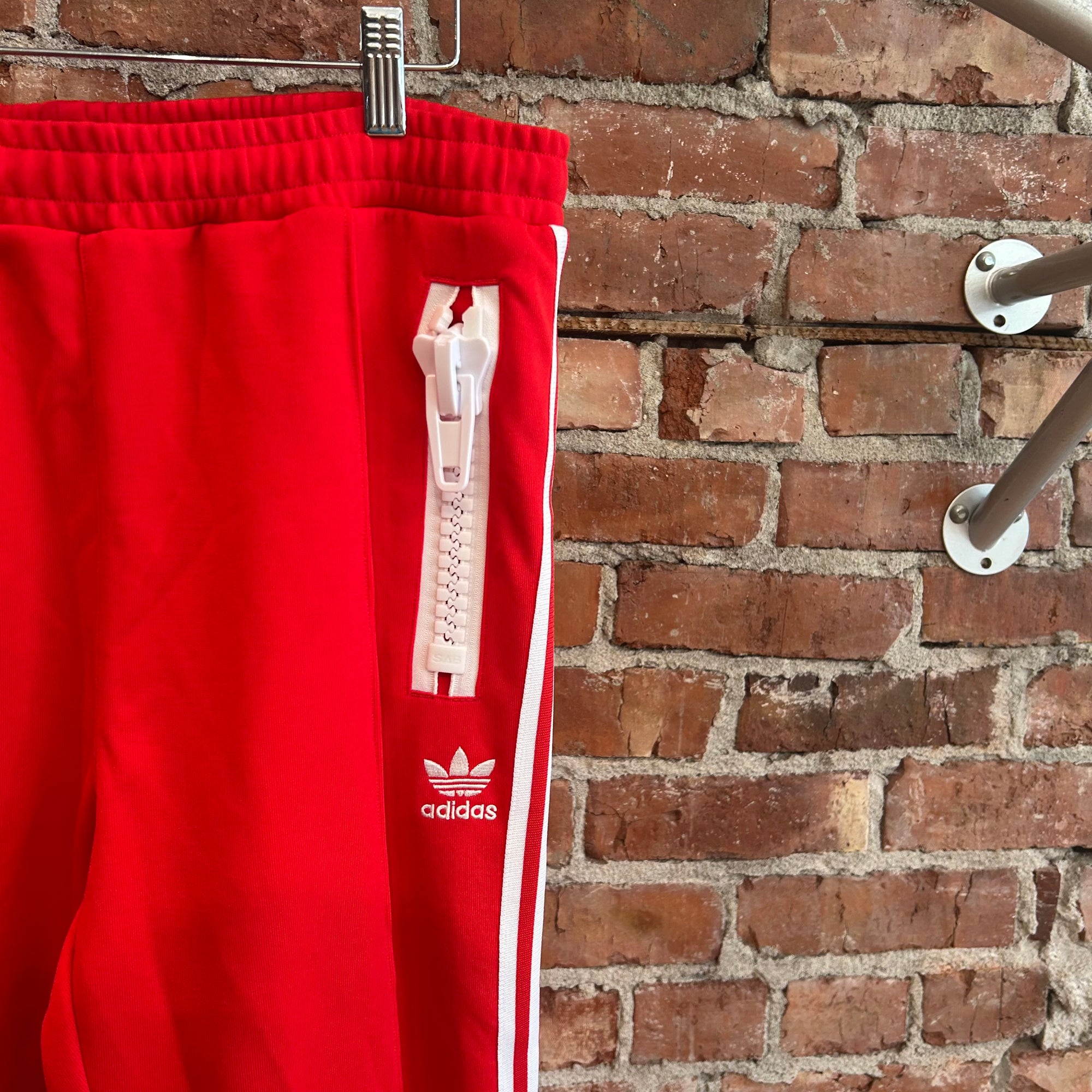 ADIDAS X JEREMY SCOTT MEGAZIP TRACK PANTS ‘RED’