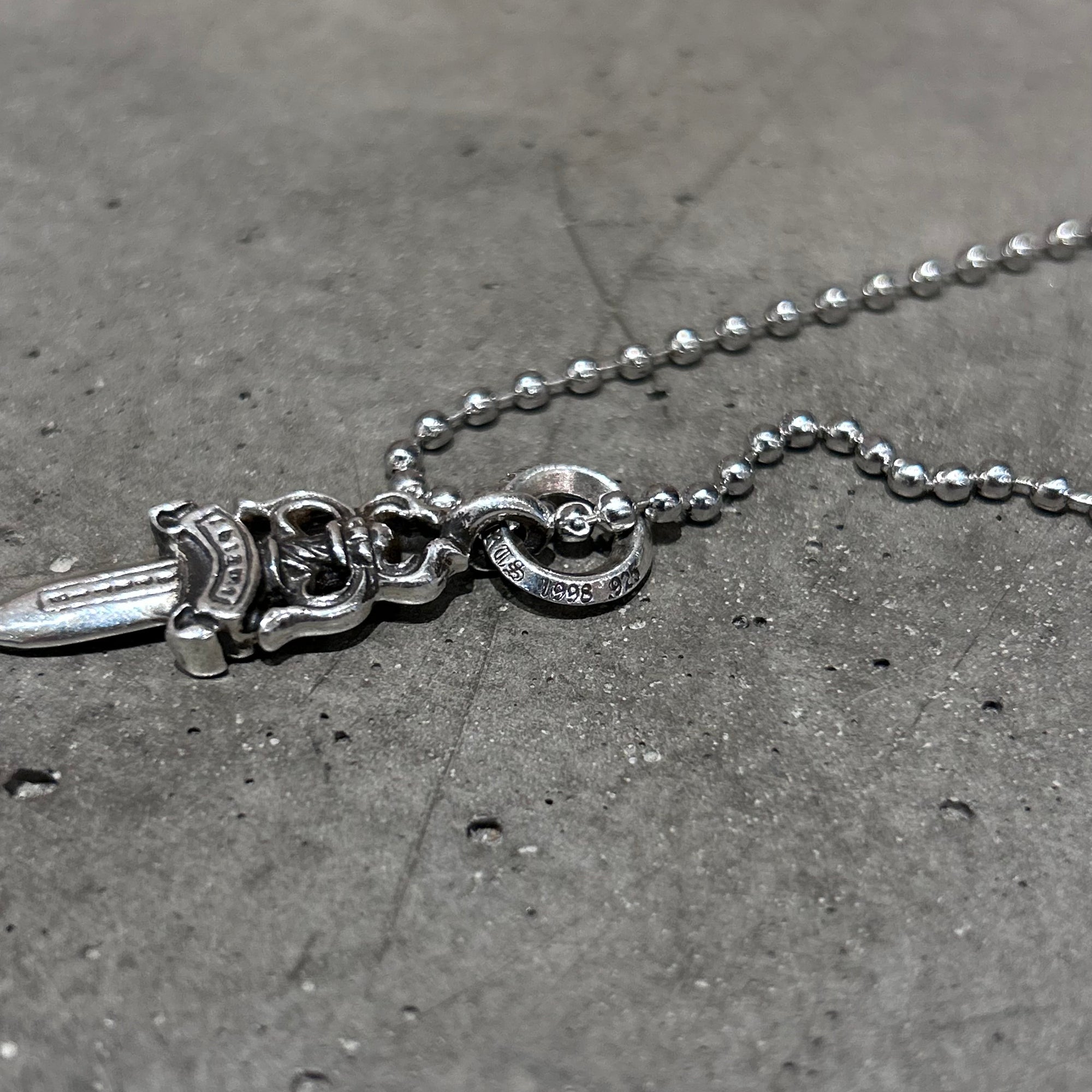 CHROME HEARTS NO. 5 DAGGER NECKLACE ‘SILVER’