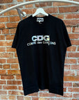 COMME DES GARÇON DSM EXCLUSIVE HOLOGRAPHIC LOGO TEE ‘BLACK’