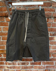RICK OWENS FOREVER POD SHORTS ‘DARK DUST’