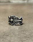 CHROME HEARTS DOUBLE FLORAL RING ‘SILVER’