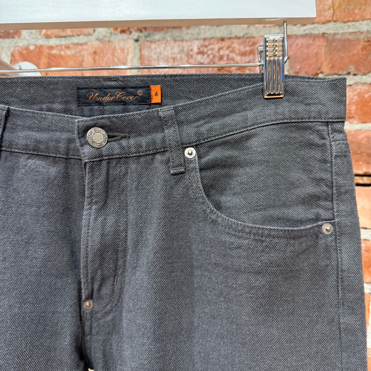 UNDERCOVER AW07 "KNIT" SYNTHESIZER PRINT DENIM ‘DARK GREY’