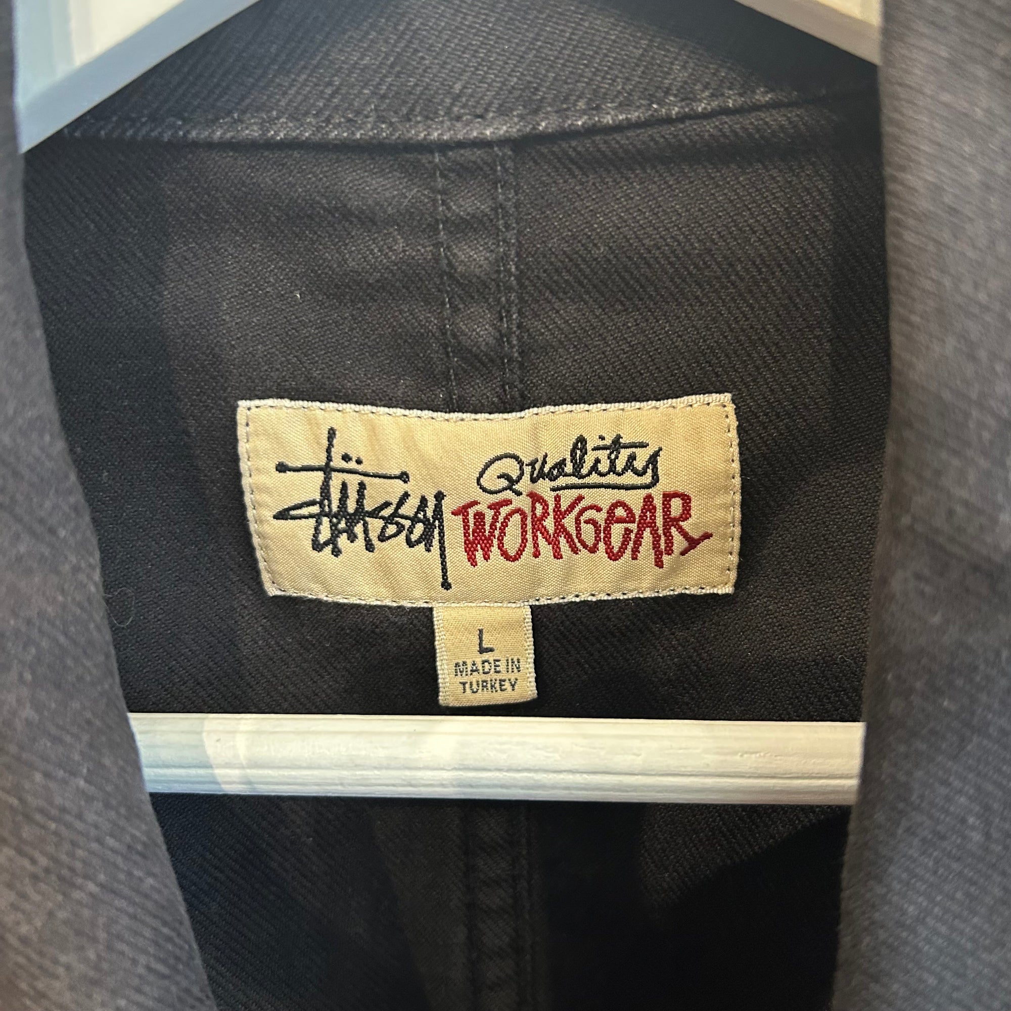 STUSSY WORKWEAR VENUS CHORE JACKET ‘BLACK’