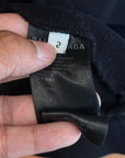 BALENCIAGA FW22 TURNOVER LOGO HOODIE ‘BLACK’
