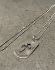 CHROME HEARTS LARGE CROSS DOGTAG ‘SILVER’
