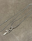 CHROME HEARTS DAGGER ZIPPER NECKLACE ‘SILVER’