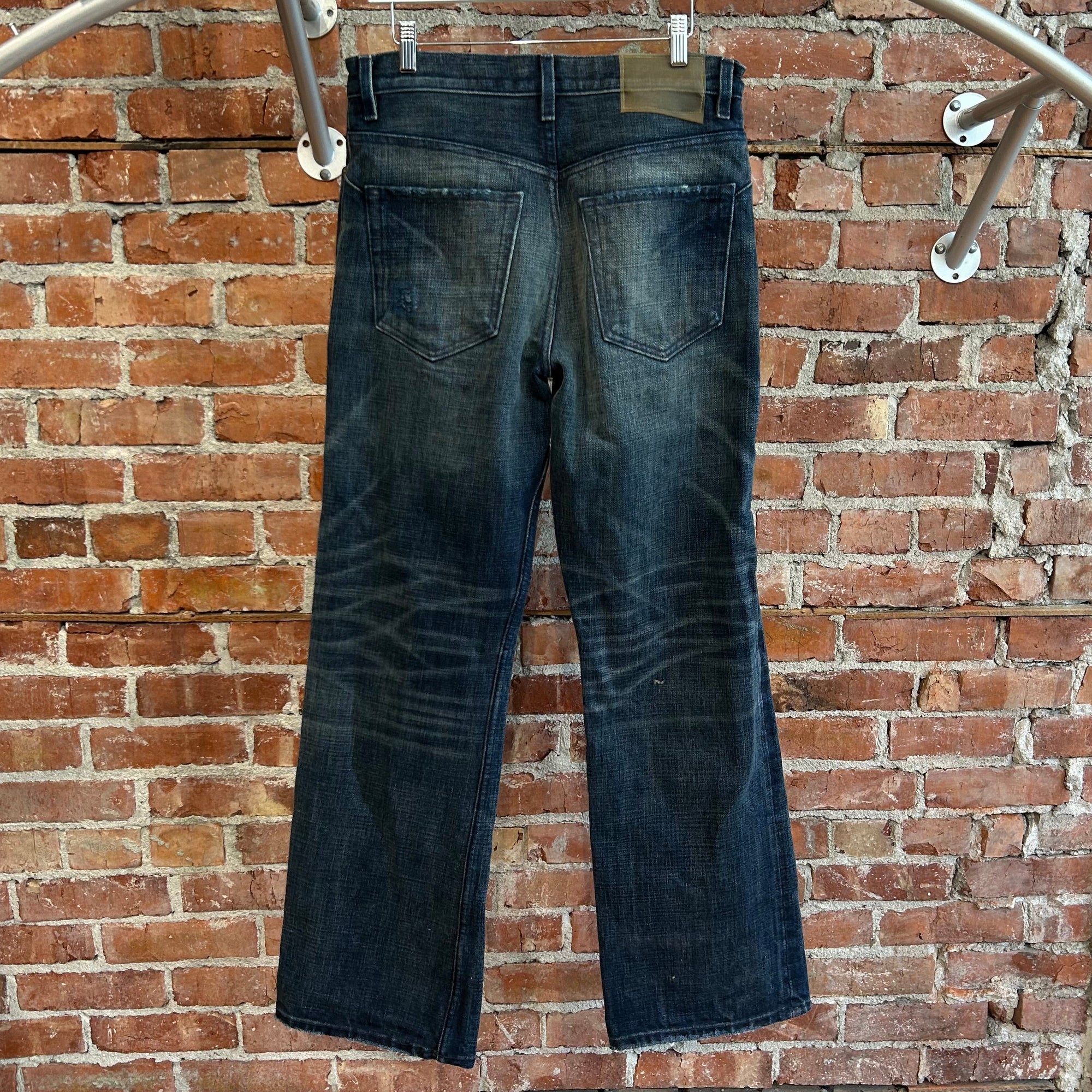 K-TWO STUDIOS MUDWASH BAGGY STRAIGHT DENIM ‘BLUE’