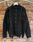 NEEDLES REBUILD BUTTON-UP ZIPPER FLANNEL ‘BLACK’