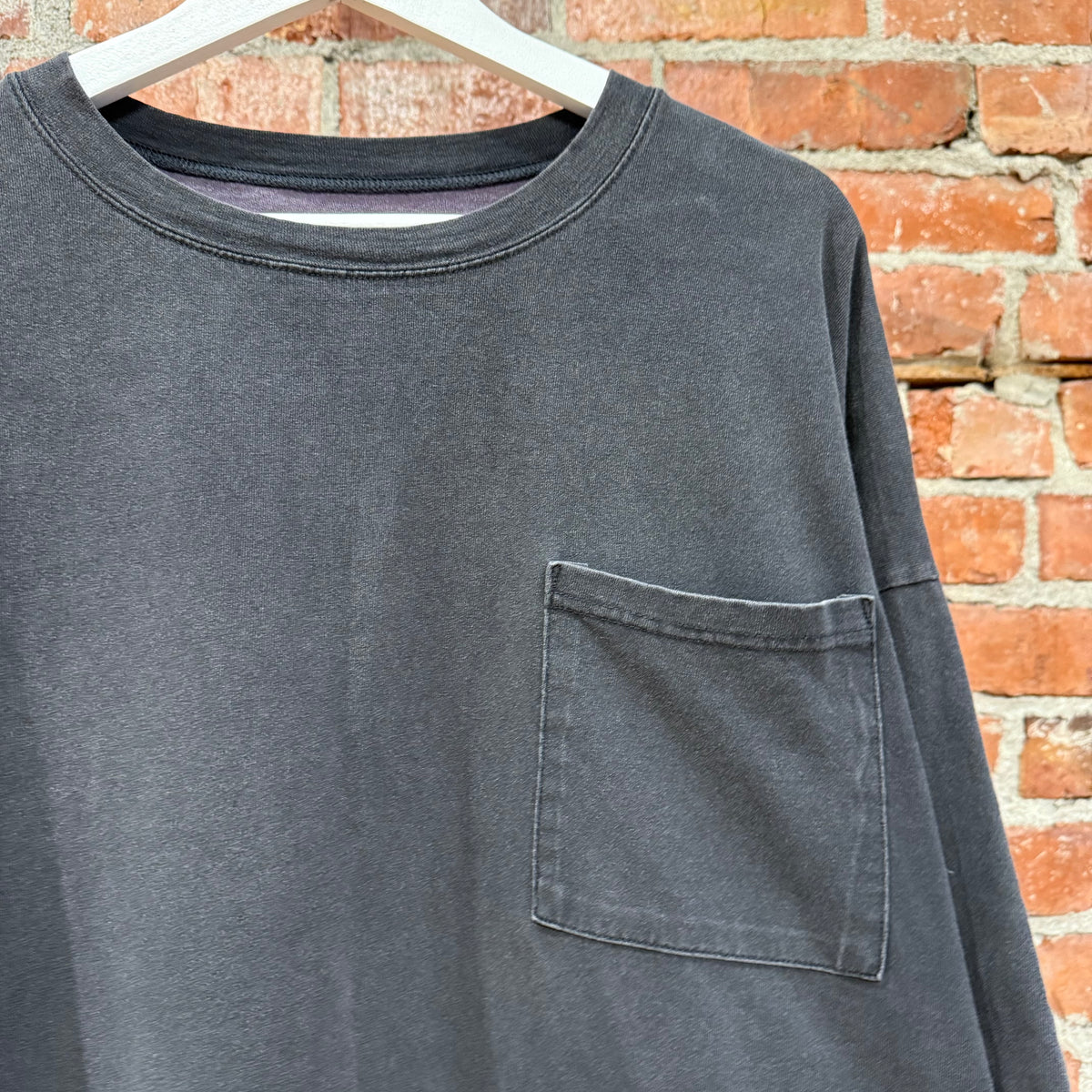 KAPITAL KOUNTRY OVERSIZED 2-TONE BONES TEE ‘BLACK/PURPLE’