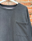 KAPITAL KOUNTRY OVERSIZED 2-TONE BONES TEE ‘BLACK/PURPLE’