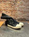 RICK OWENS LEATHER SOCK RAMONES ‘BLACK’