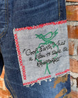 VIVIENNE WESTWOOD MAN "SAVE THE EARTH" PATCHWORK DENIM ‘BLUE’