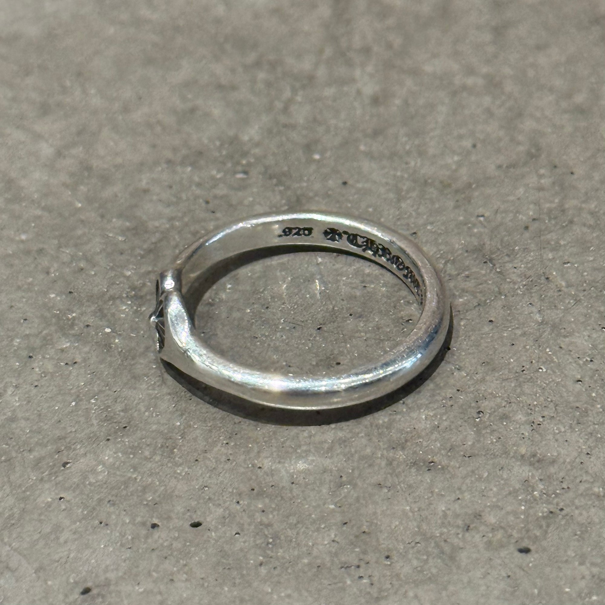 CHROME HEARTS PLUS CROSS HEART BUBBLE GUM RING ‘SILVER’