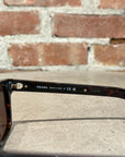 PRADA SPR A17 RECTANGULAR SUNGLASSES ‘DARK TORTOISE’