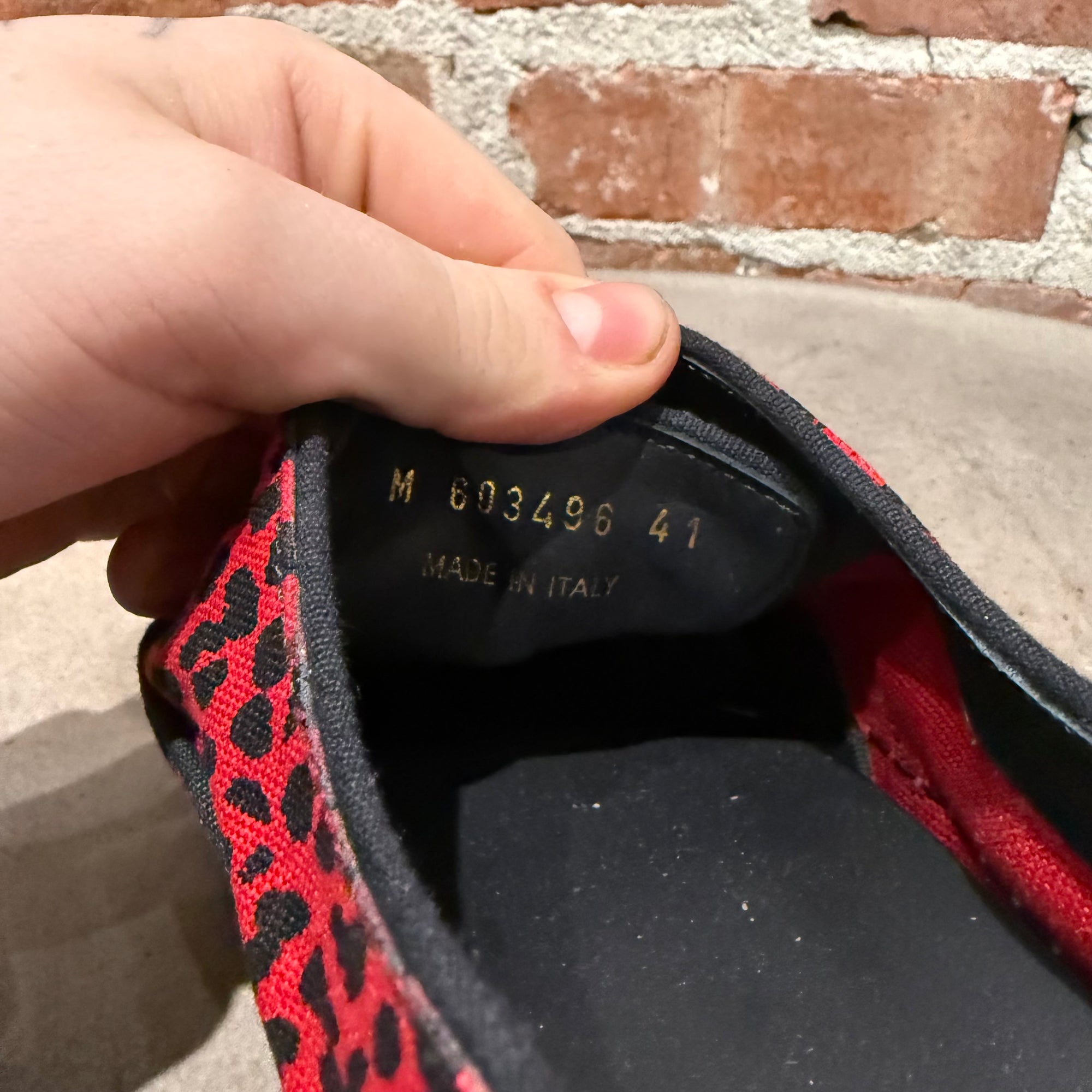 SAINT LAURENT PARIS BABYCAT VENICE SNEAKERS ‘BLACK/RED’