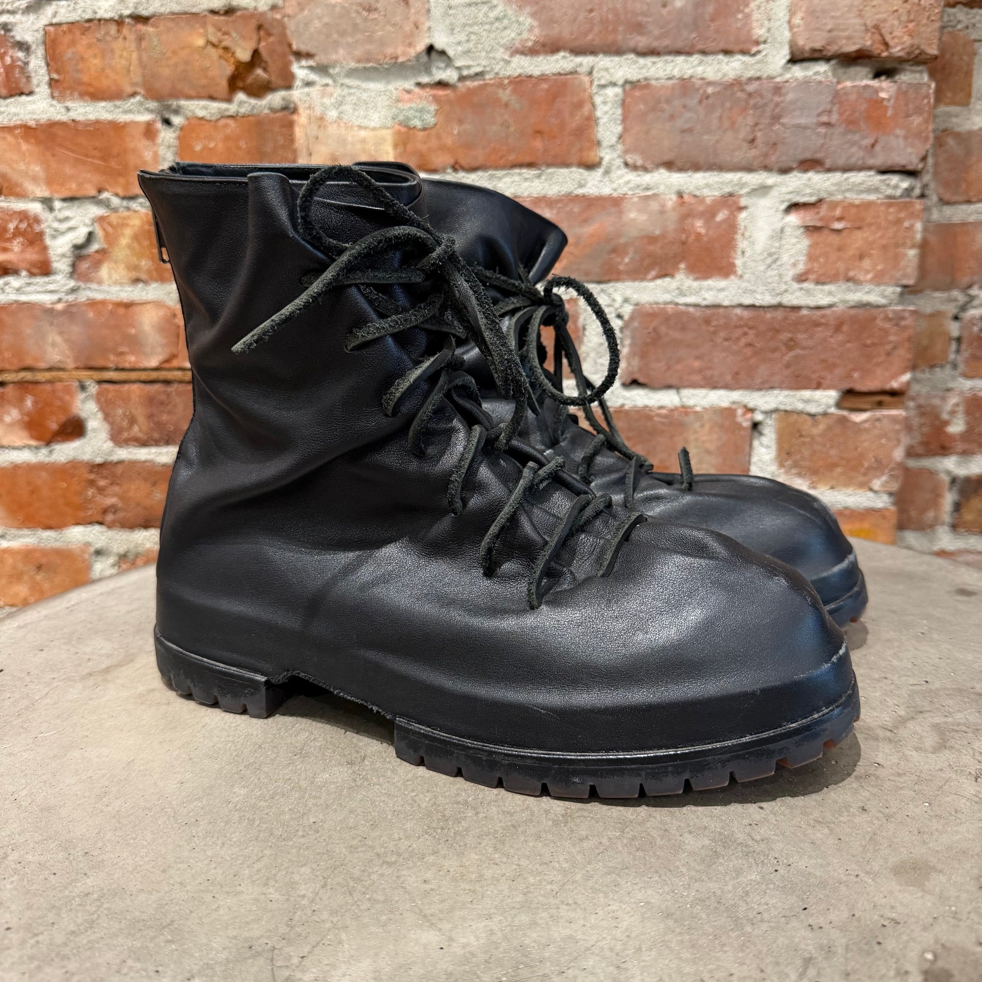424 MARATHON LACE LEATHER BOOTS ‘BLACK’
