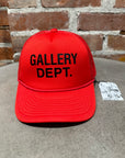 GALLERY DEPT. LOGO PRINT TRUCK CAP ‘RED’