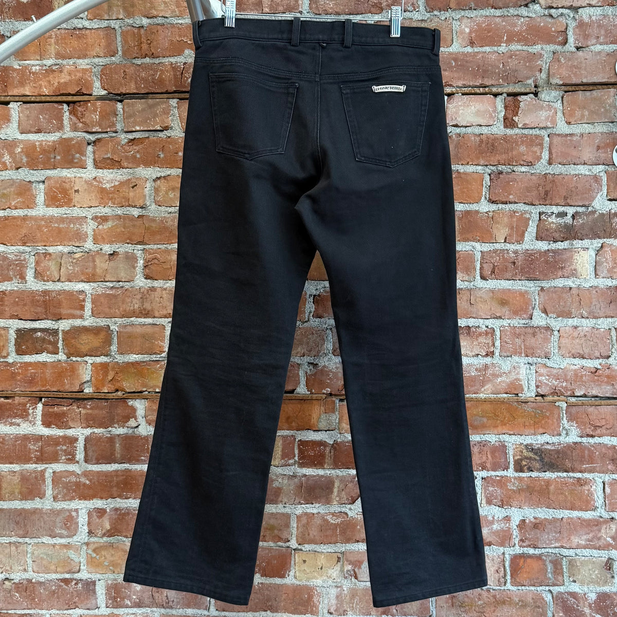 CHROME HEARTS FLEUR KNEE STRAIGHT LEG DENIM ‘BLACK’
