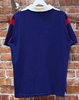 GUCCI APPLIQUED WEBBING TRIMMED POLO SHIRT ‘MULTI’