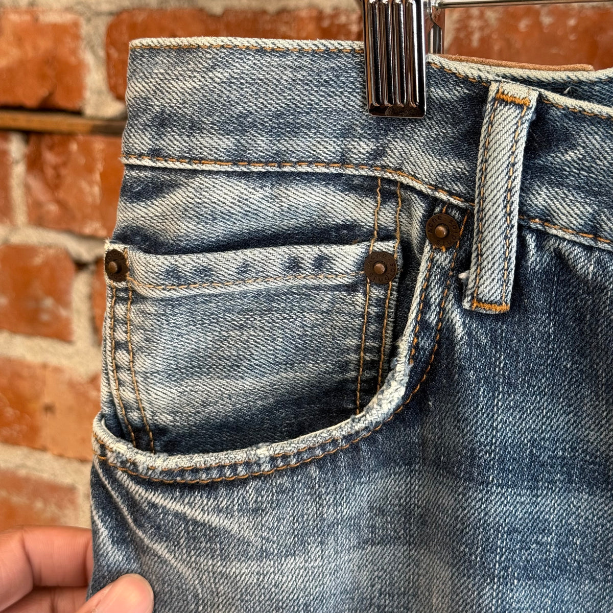 ACNE STUDIOS 1996 MID TORN DENIM ‘BLUE’