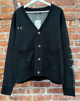 THUG CLUB BONE KNIT CARDIGAN ‘BLACK’